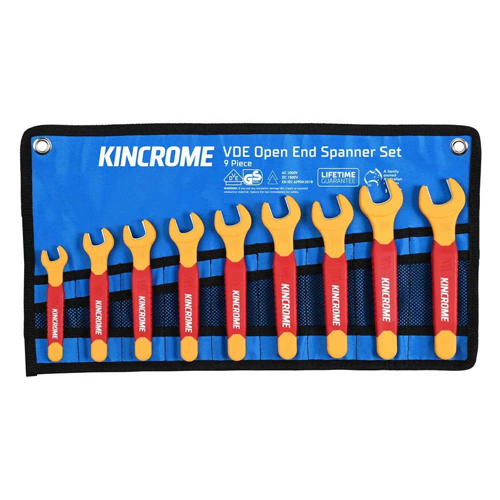 KINCROME Open End Metric VDE Spanner Set - 9 Piece K3055