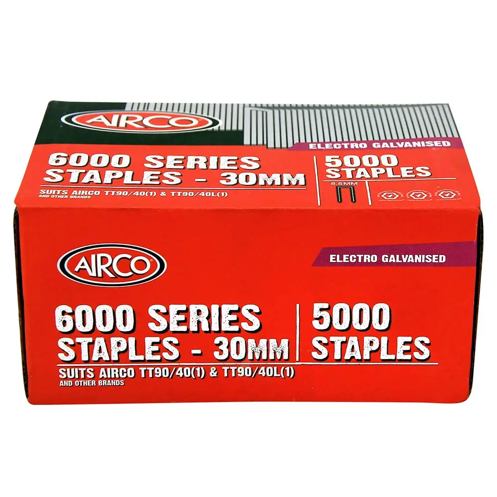AIRCO 6000 Series Staples - 30 x 5.5mm SM60300