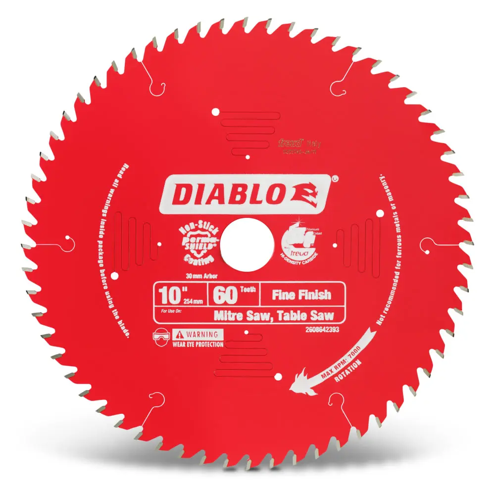 DIABLO 254mm 60T Fine Finish Saw Blade 2608642393