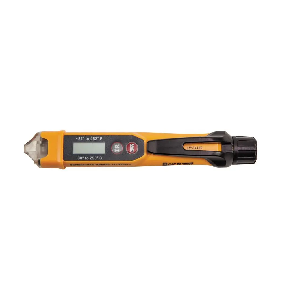 KLEIN 12 to 1000V Voltage Detector w. Infrared Thermometer ANCVT4IR