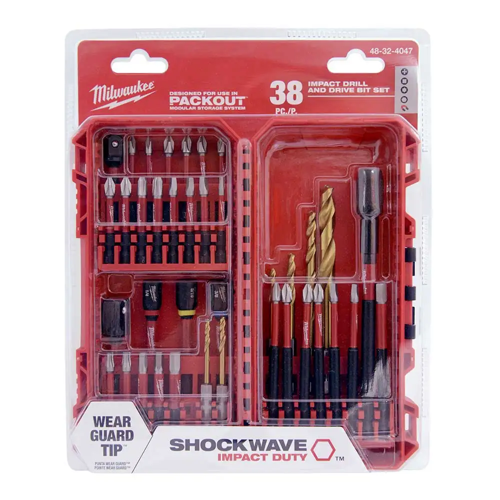 MILWAUKEE SHOCKWAVE Drill and Drive Set - 38 piece 48324047
