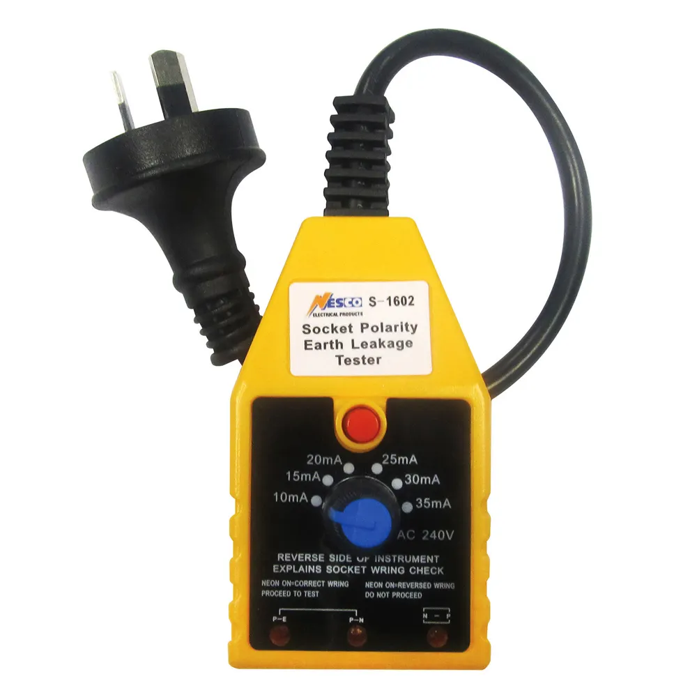 NESCO RCD Polarity Socket Tester S-1602 S-1602