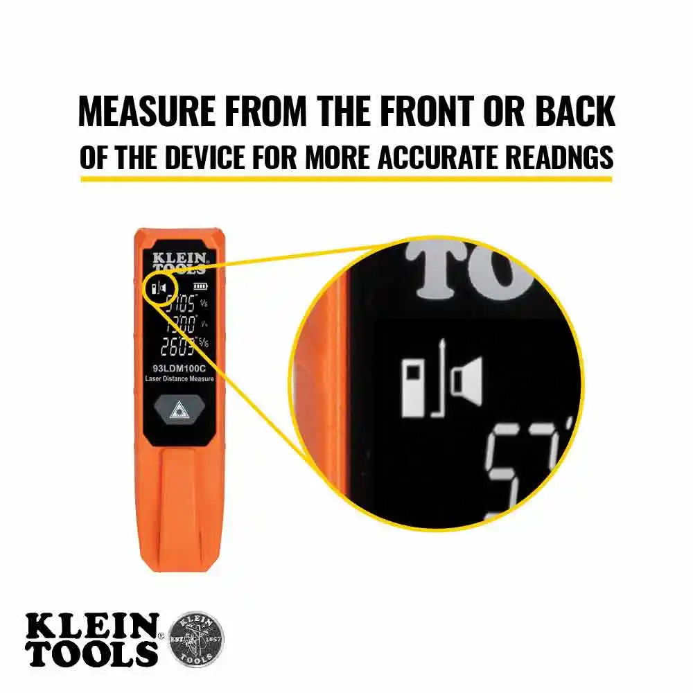 KLEIN 30m Compact Laser Distance Measurer A-93LDM100C