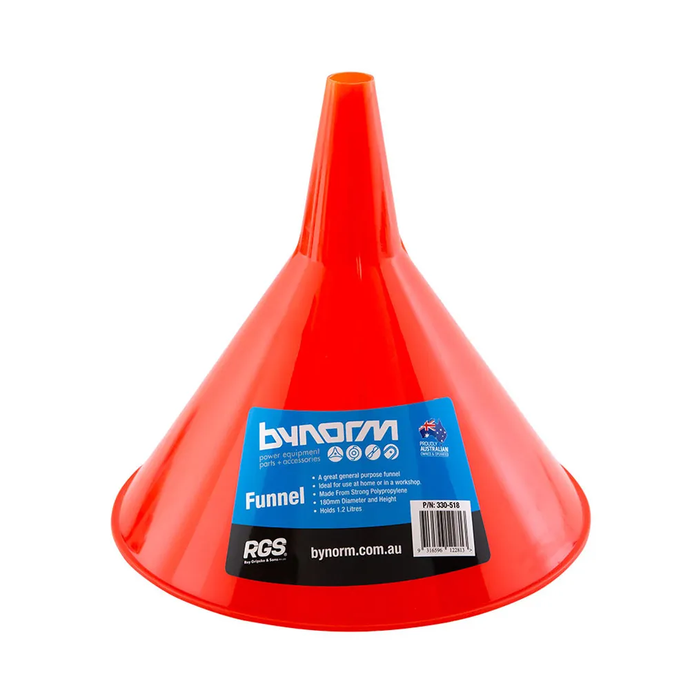 BYNORM 180mm General Plastic Funnel 330-518