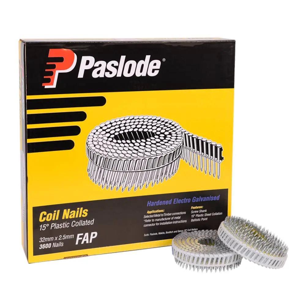 PASLODE 32mm Collated Plastic Sheet Nails 3600 Pack B25110