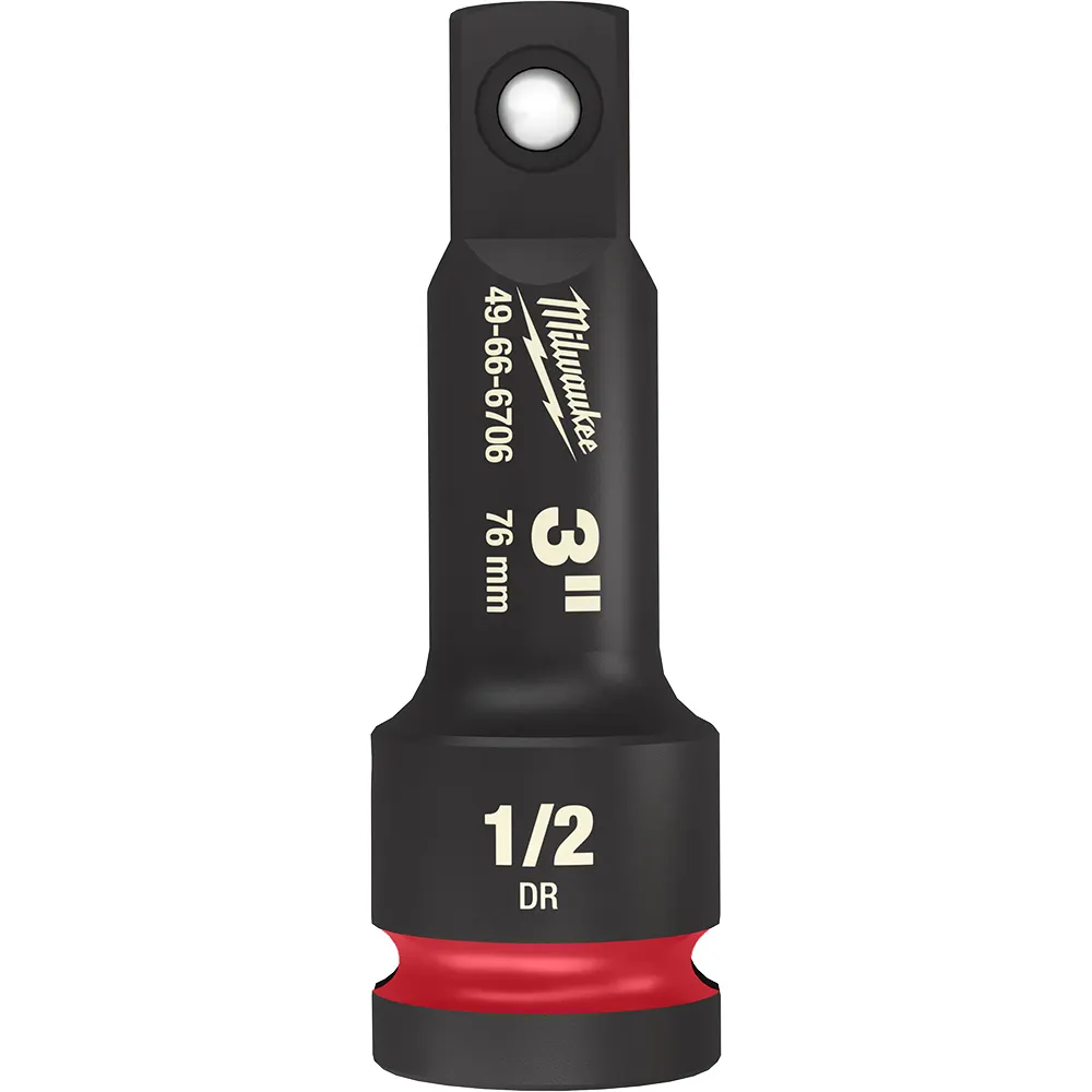 MILWAUKEE SHOCKWAVE 1/2" Drive 76mm (3") Impact Socket Extension 49666706