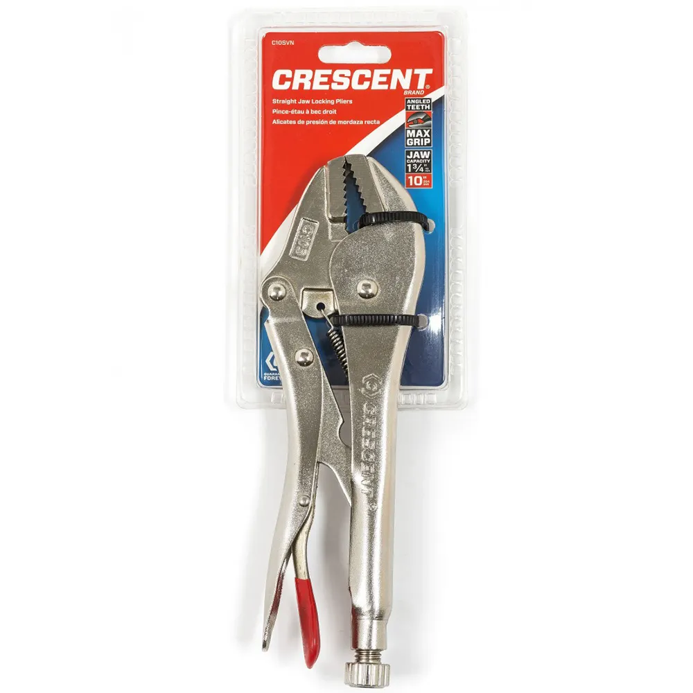 CRESCENT 250mm Straight Jaw Locking Pliers C10SVN-08