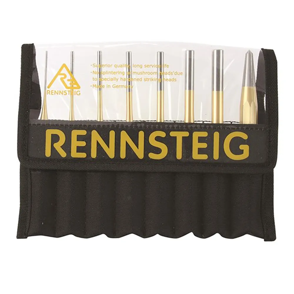 RENNSTEIG 8 Piece Parallel Pin Centre Punch Set REN01