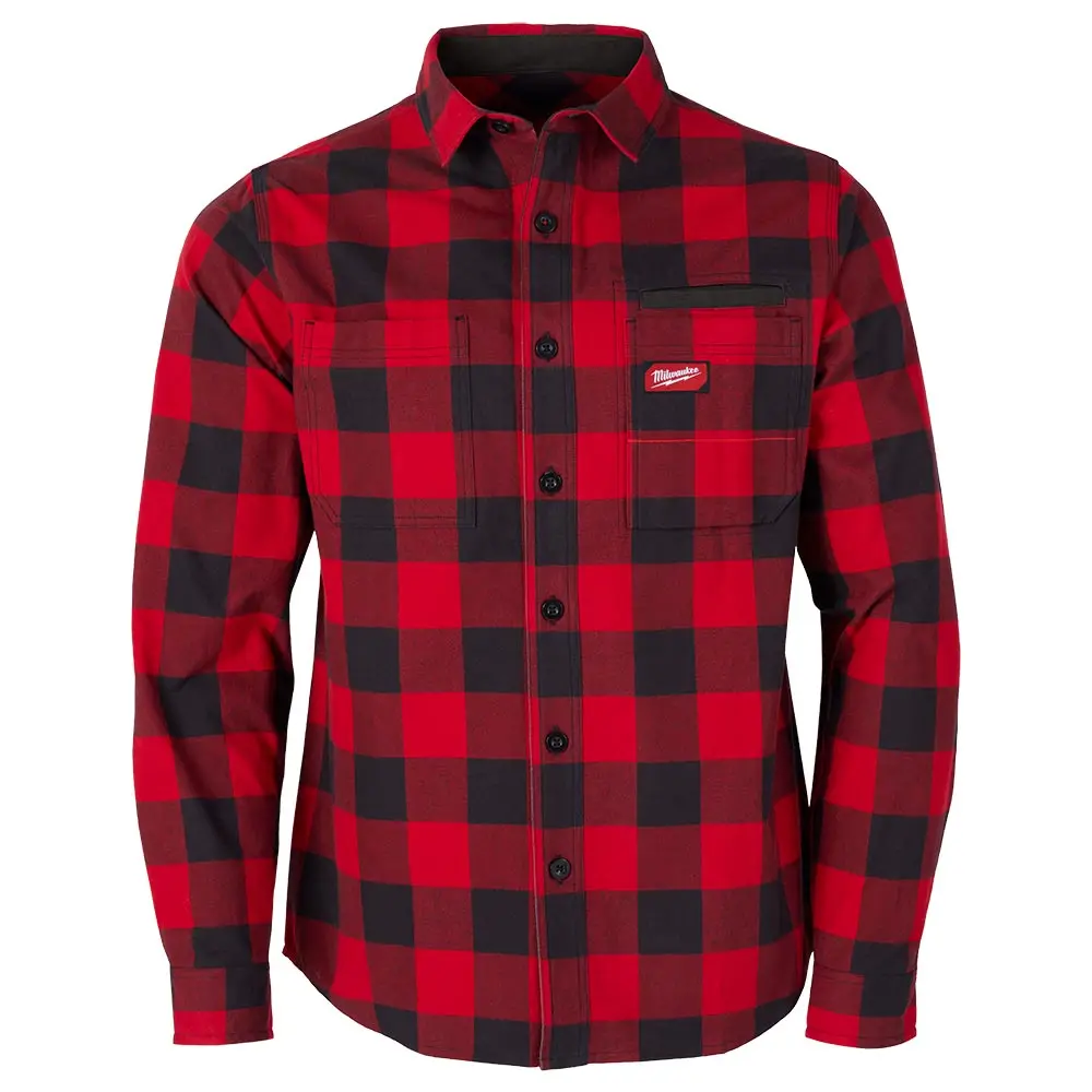 MILWAUKEE Gridiron Flannel Shirt Red