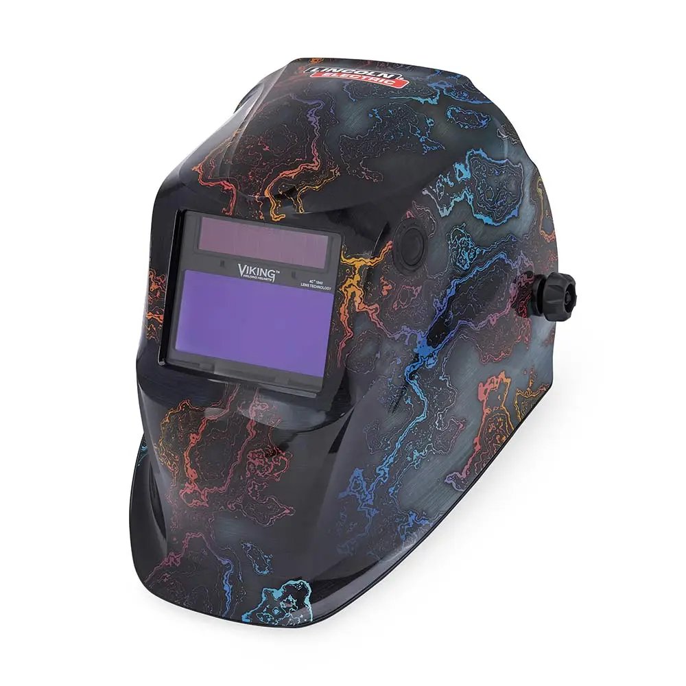 LINCOLN VIKING 1840 Auto-Darkening Helmet - Steel Tempered Graphic K5432-4
