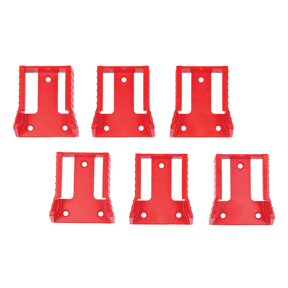 MARXMAN Battery Mount Holder for Milwaukee 18V - Red 6 Pack MXMTMWBAA