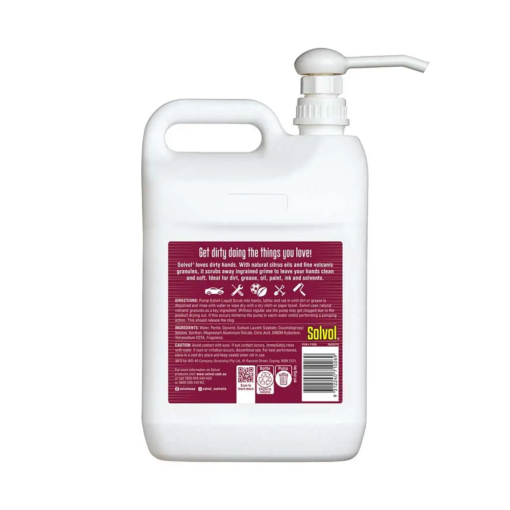 SOLVOL 4.5L Heavy Duty Hand Cleaner - Citrus 71026