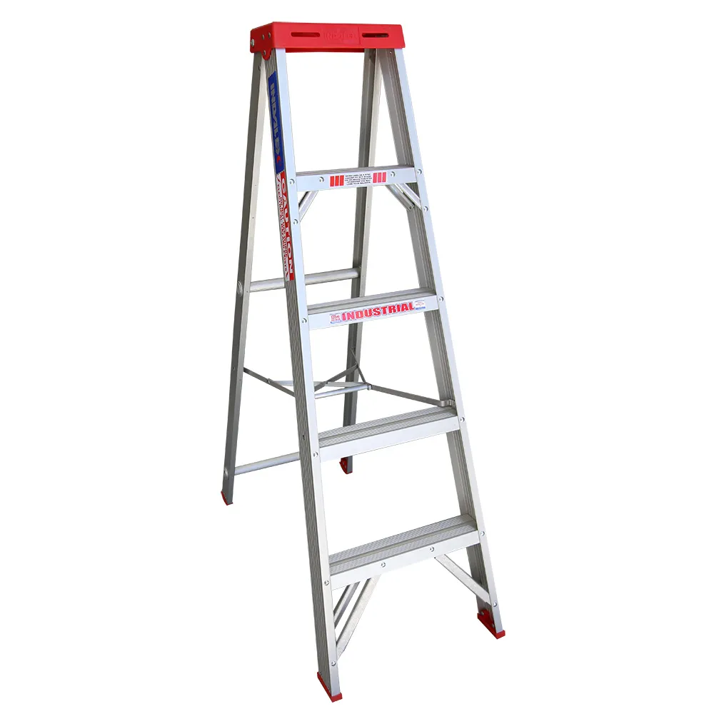 INDALEX 135kg Trade 1.5m Single Sided Aluminium Step Ladder TRDS5