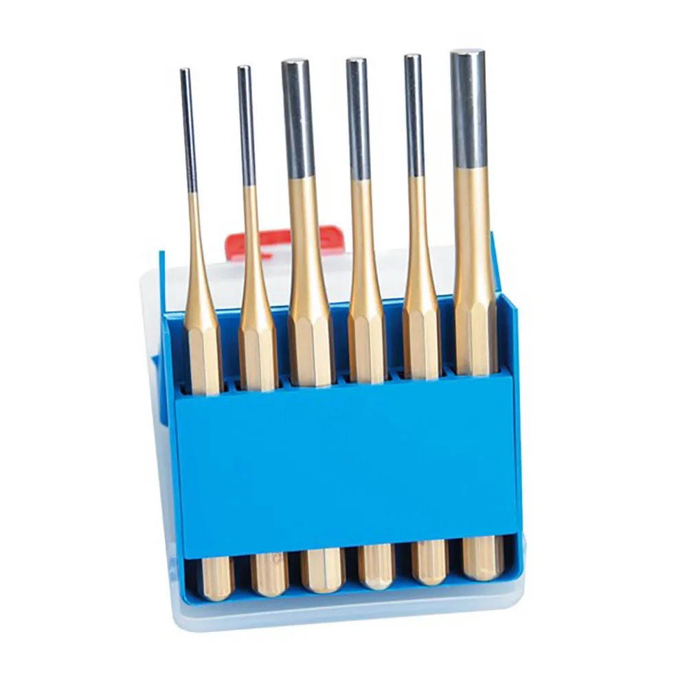 RENNSTEIG 6 Piece Parallel Pin Punch Set  with Storage Case 425150