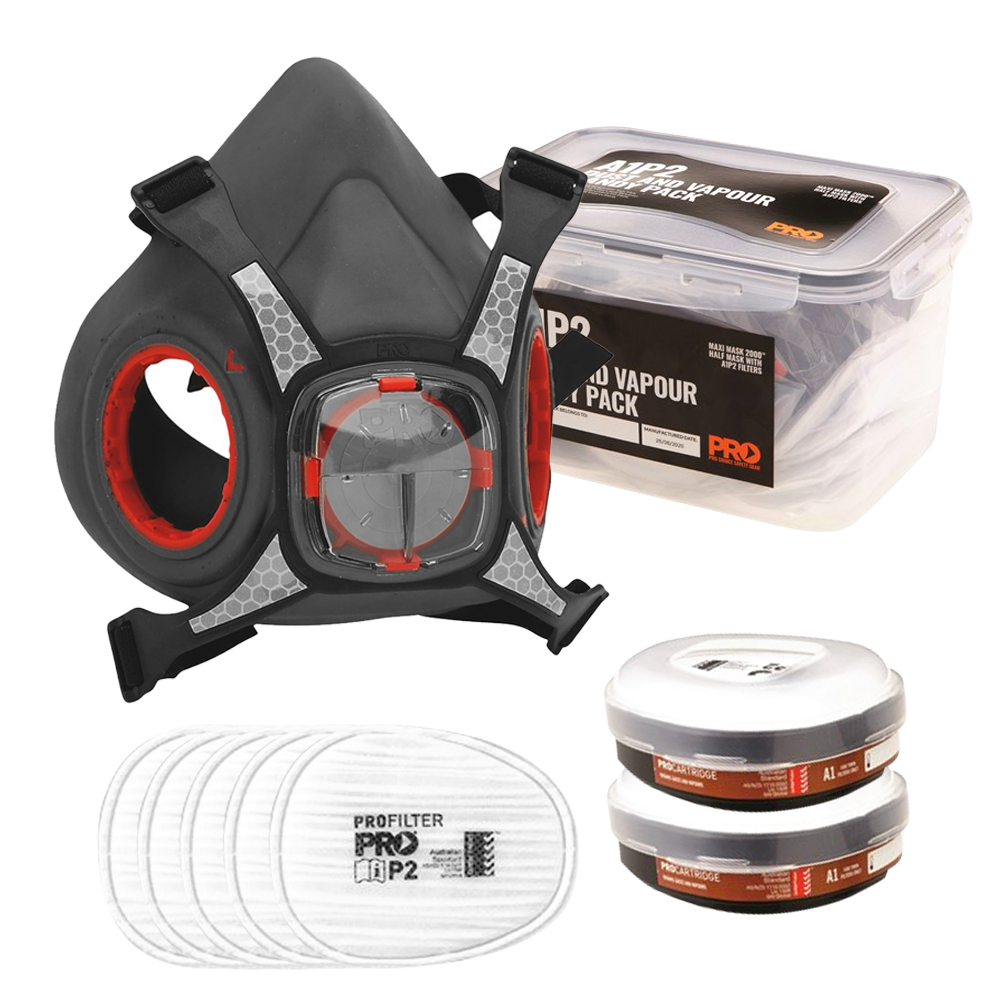 PRO CHOICE Maxi Mask 2000 Half Face Respirator Spraying Handy Pack HMA1P2-HP