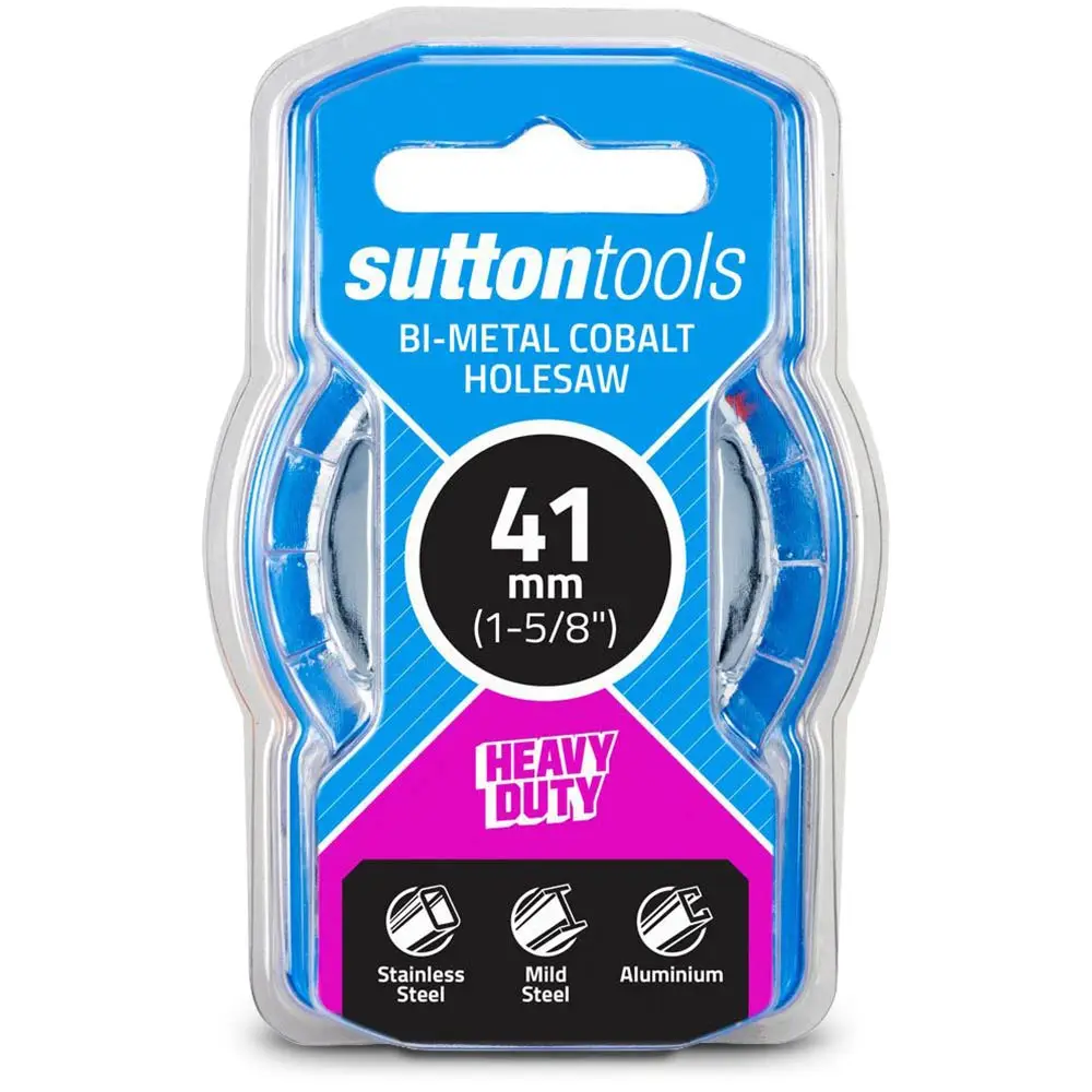 SUTTON 41mm (1.5/8inch) Bi-Metal Cobalt Holesaw