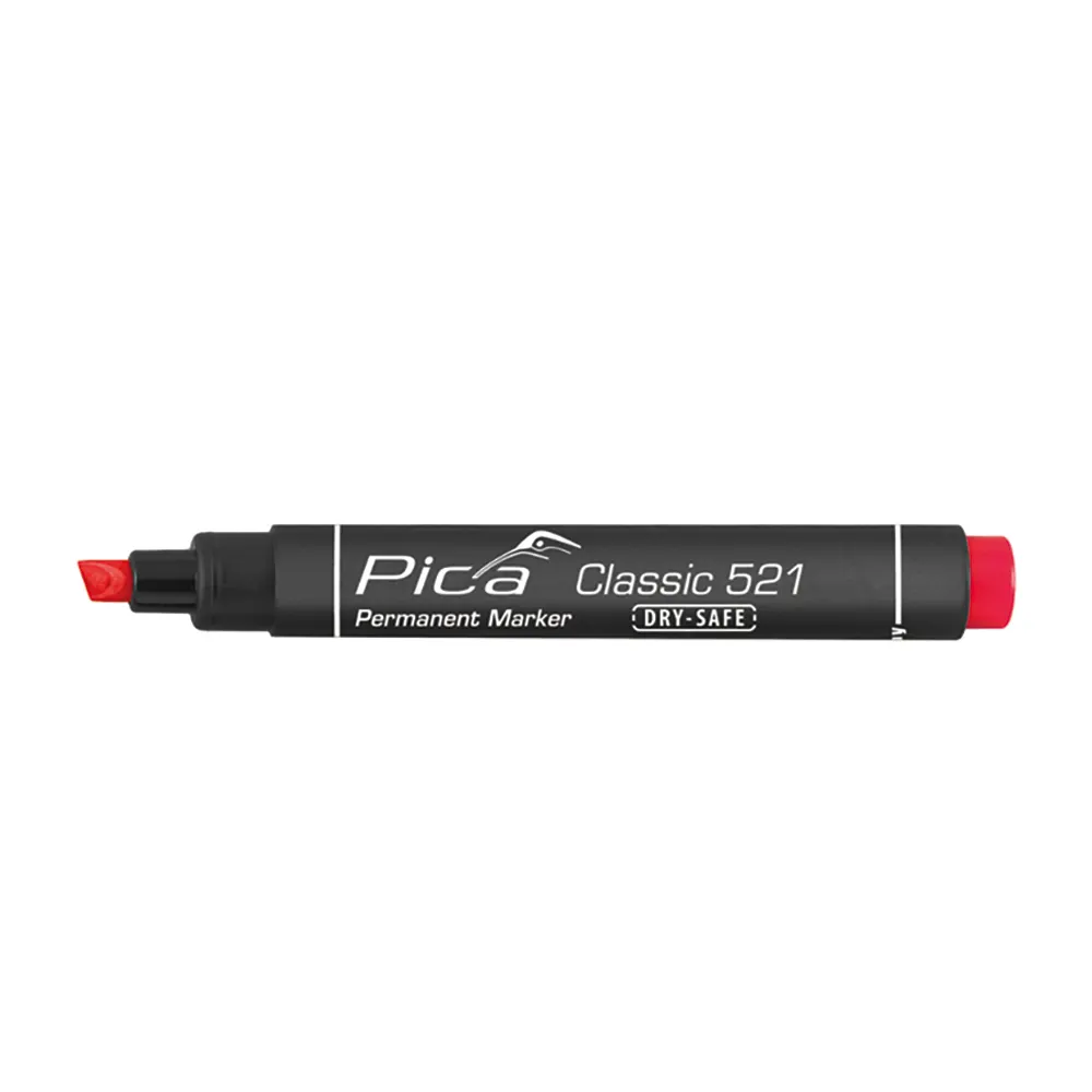 PICA Classic Permanent Marker Chisel Tip Red 52140SB