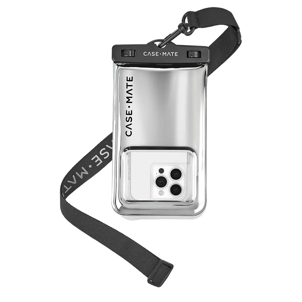 CASE-MATE Waterproof Floating Pouch Large - Silver Chrome CM055488