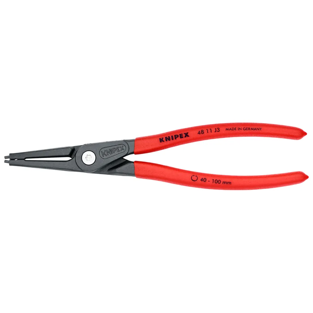 KNIPEX 225mm Straight Precision Circlip Plier 4811J3SB