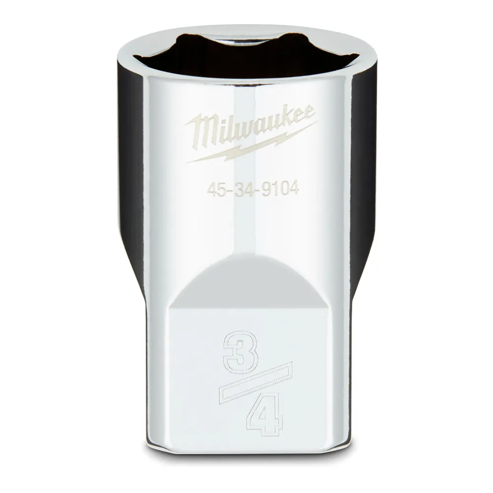 MILWAUKEE 1/2 Drive 3/4inch SAE 6-Point Socket 45349104