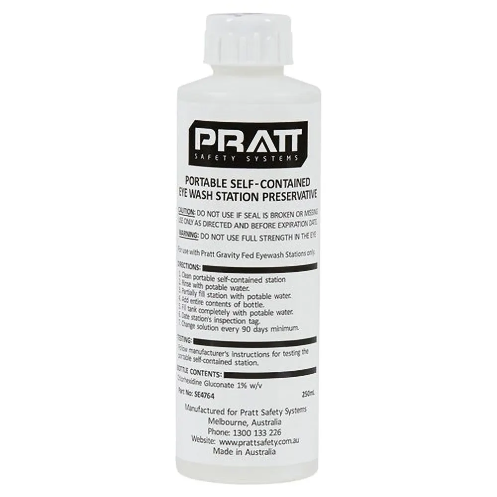 PRATT 4 x 250ml Water Preservation Solution SE4764
