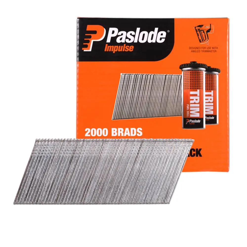 PASLODE 38mm Brad Nails & 2 Fuel Cells - 2000 Pack B20738