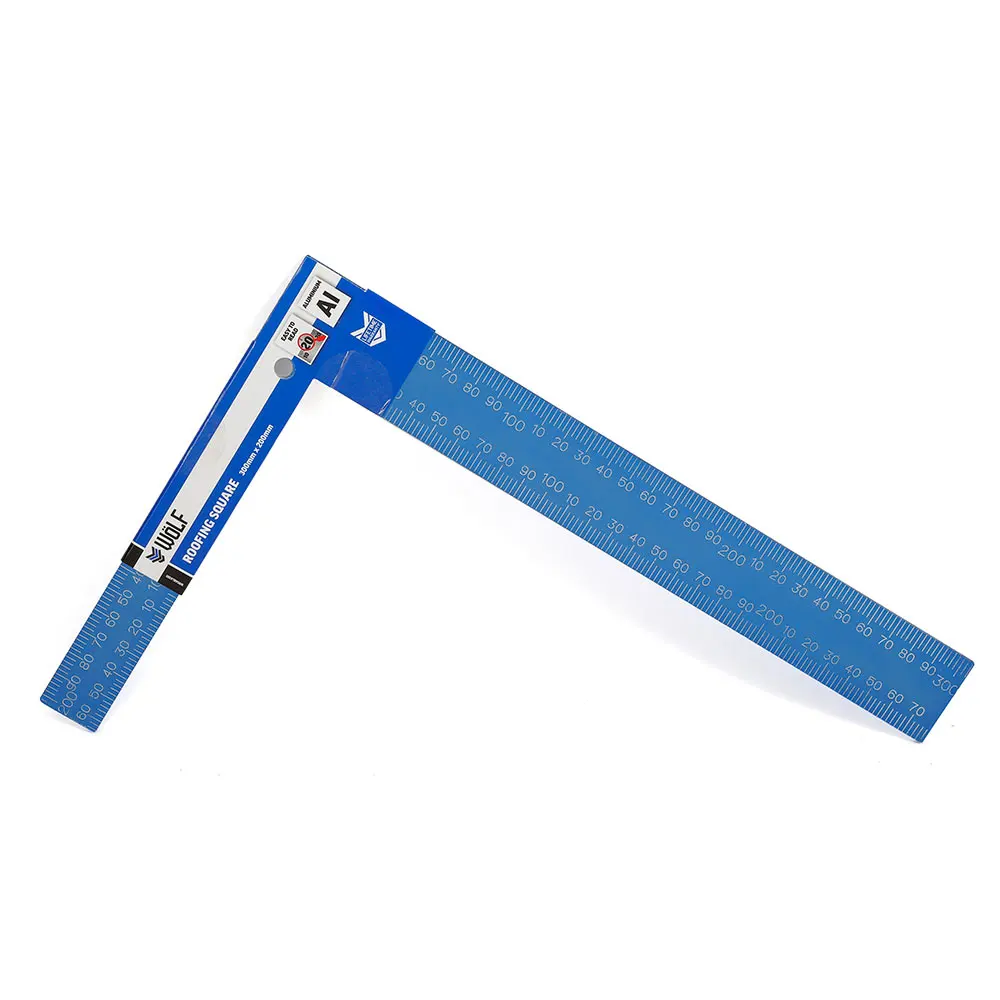 WOLF 300mm x 200mm Aluminium Roofing Square - Blue WRSABLU300