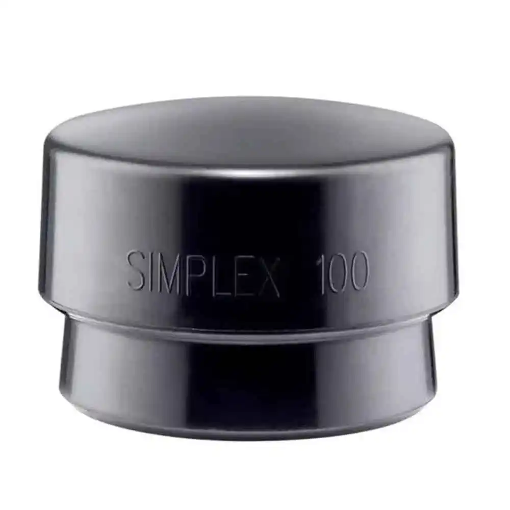 HALDER 1pk 100mm Insert Rubber Mallet Tips - Black 3202.1