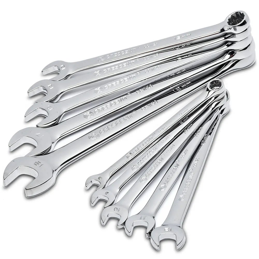 CRESCENT 10 pcs 12 Point Metric Combination Wrench Set CCWS3-05