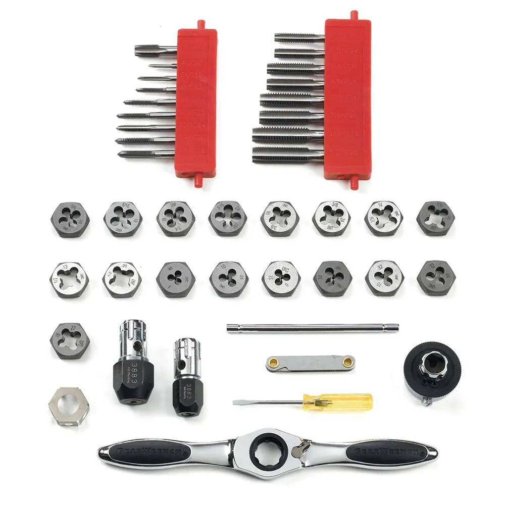 GEARWRENCH 42 PC SAE Medium Ratcheting Tap & Die Set