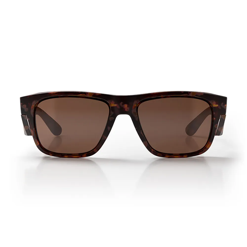 SAFESTYLE Fusions Matte Tort Frame Brown Polarised Lens Safety Glasses FMTBRP100
