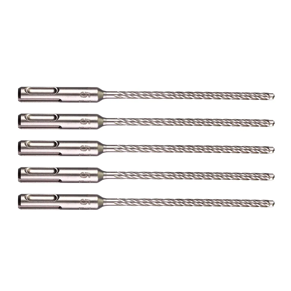 MILWAUKEE 5 x 165mm SDS Plus 4-Cutter TCT Masonry Drill Bit - 5 Piece 4932479669