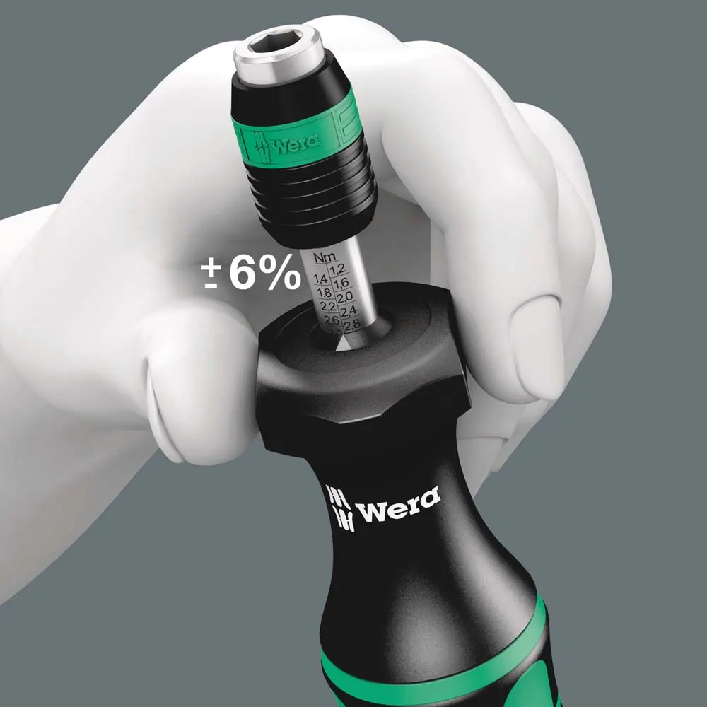 WERA Series 7400 Adjustable Torque Screwdriver 0.1 - 0.34Nm WER074770