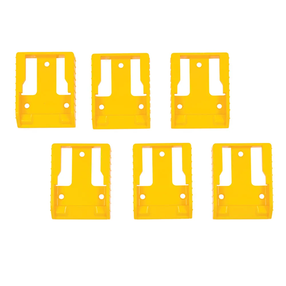 MARXMAN Battery Mount Holder for Dewalt 18V - Yellow 6 Pack MXMTDWBAA