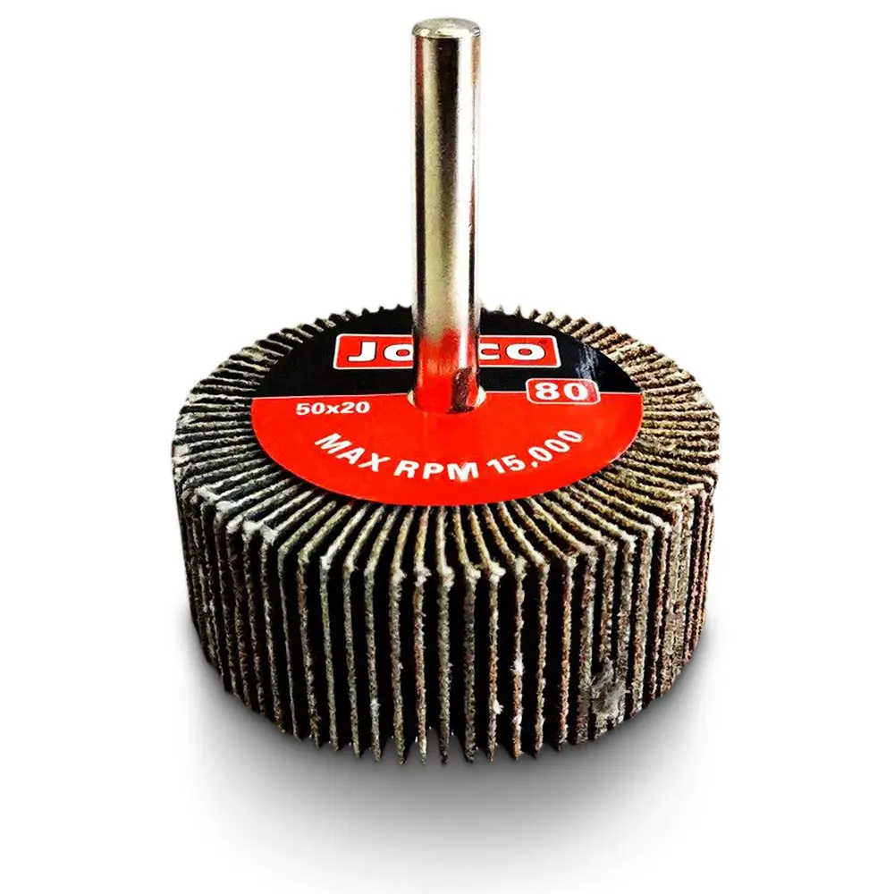JOSCO 50 x 20mm 80-Grit Mounted Flap Wheel