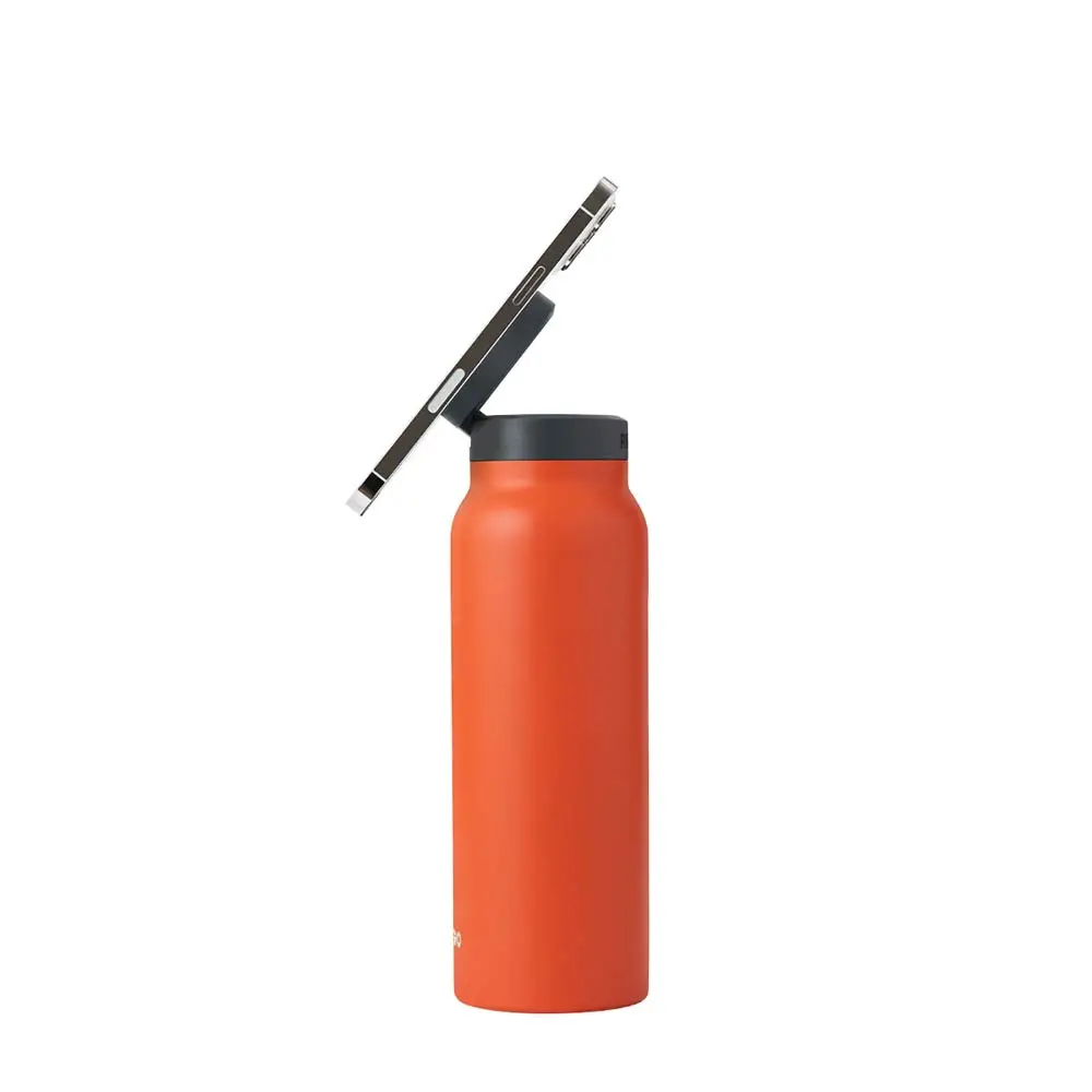 RINGO 710ml (24oz) Water Bottle - with Magnetic Phone Mount - Orange B2OR24LSC1