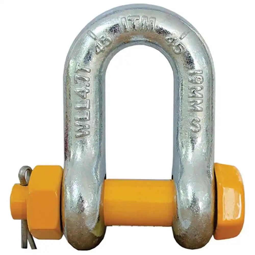 ITM 8.5T 25mm Body Yellow Pin GS Screw Pin Dee Shackles TM9202-08525