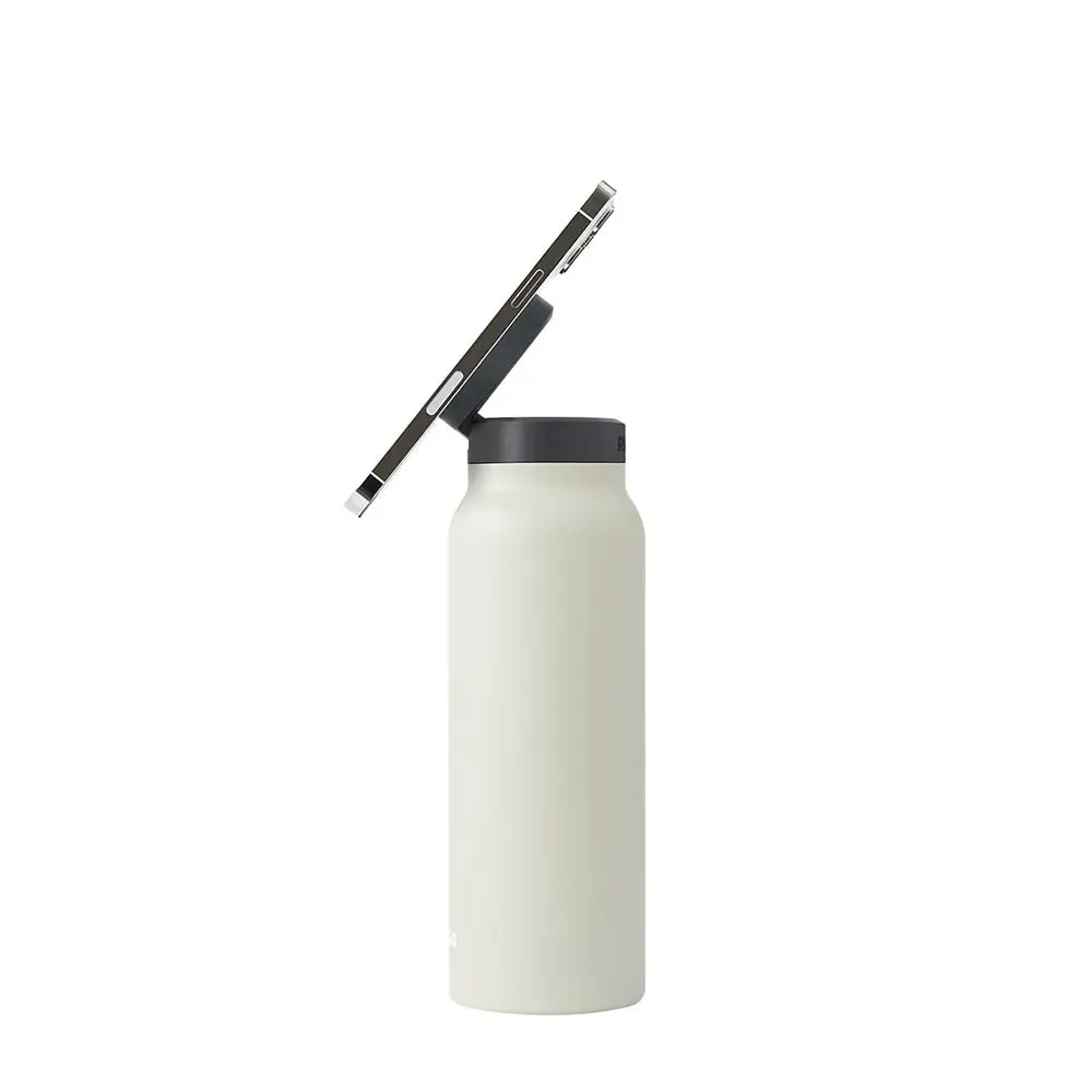 RINGO 710ml (24oz) Water Bottle - with Magnetic Phone Mount - Ivory B2IV24LSC1