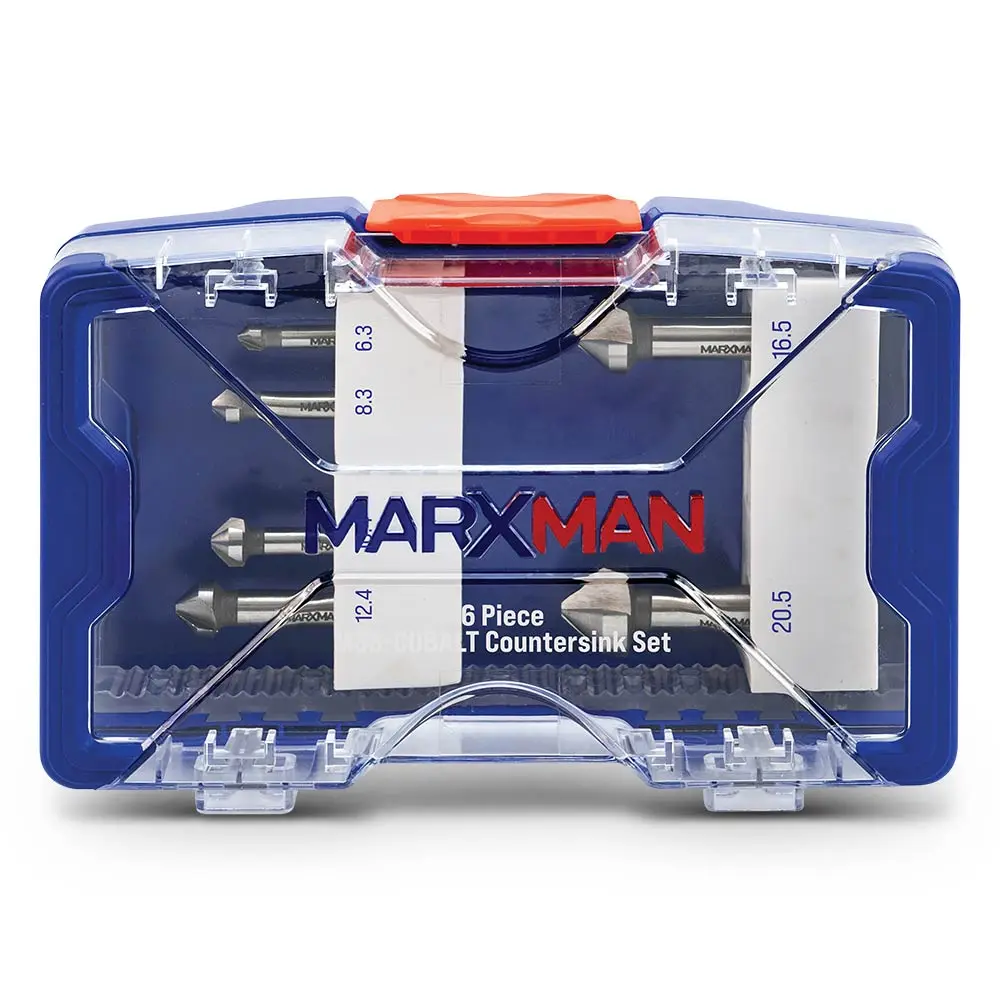MARXMAN 6.3-20.5mm HSS Metal Countersink Bit Set - 6 Piece MCS6PC