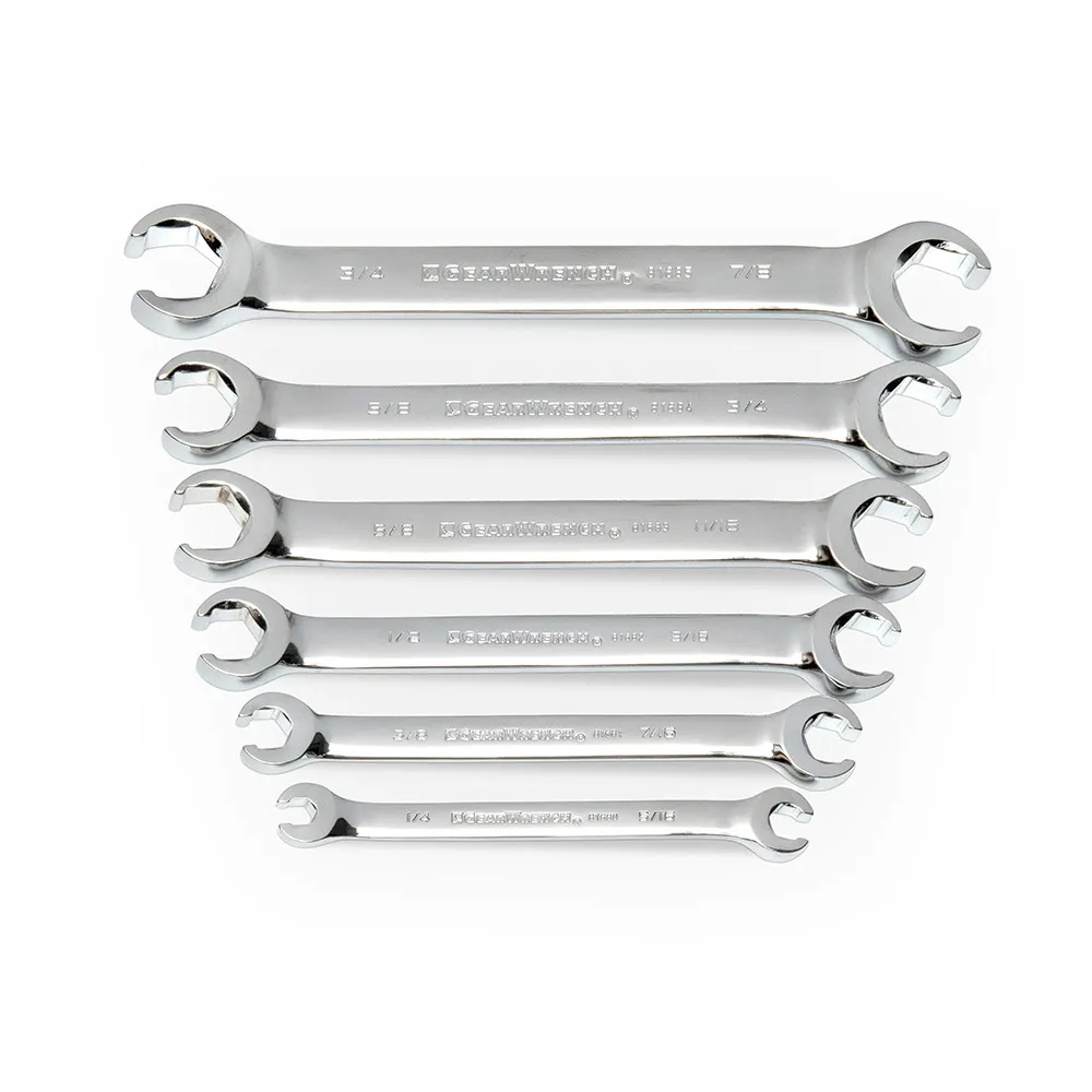 GEARWRENCH 6 Piece Flare Nut AF Spanner Set 81907