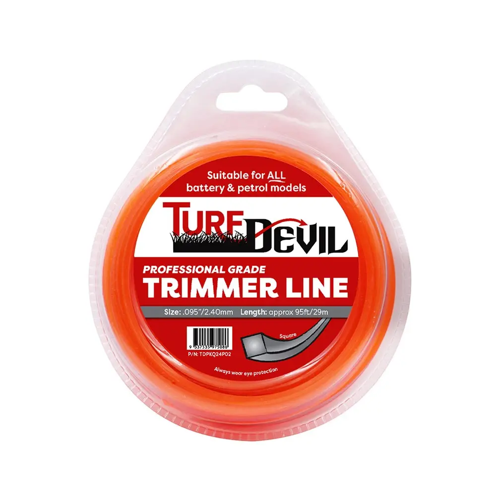 TURF DEVIL 2.40mm Professional Trimmer Line "Square" TDPKQ24P02