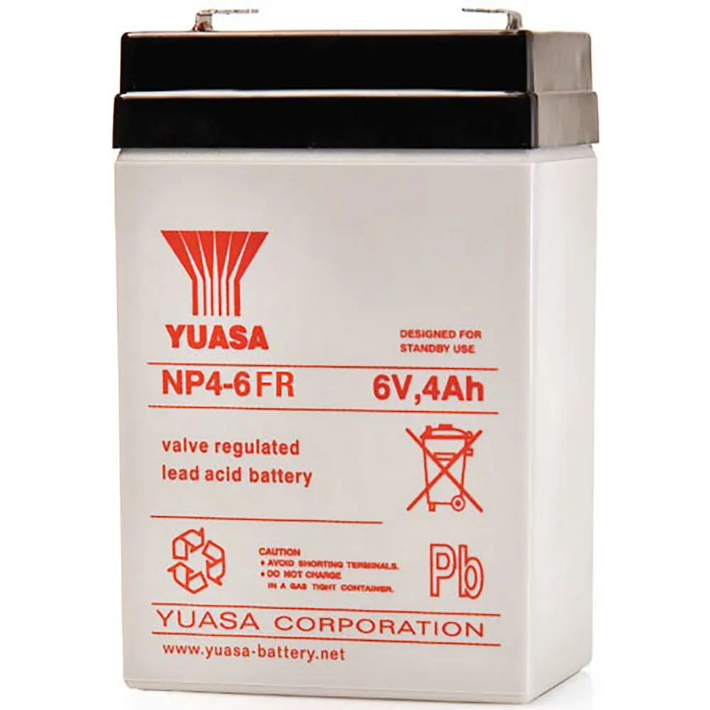 YUASA NP (VRLA) 6V 4Ah NP4-6 FR VRLA Car Battery 175013