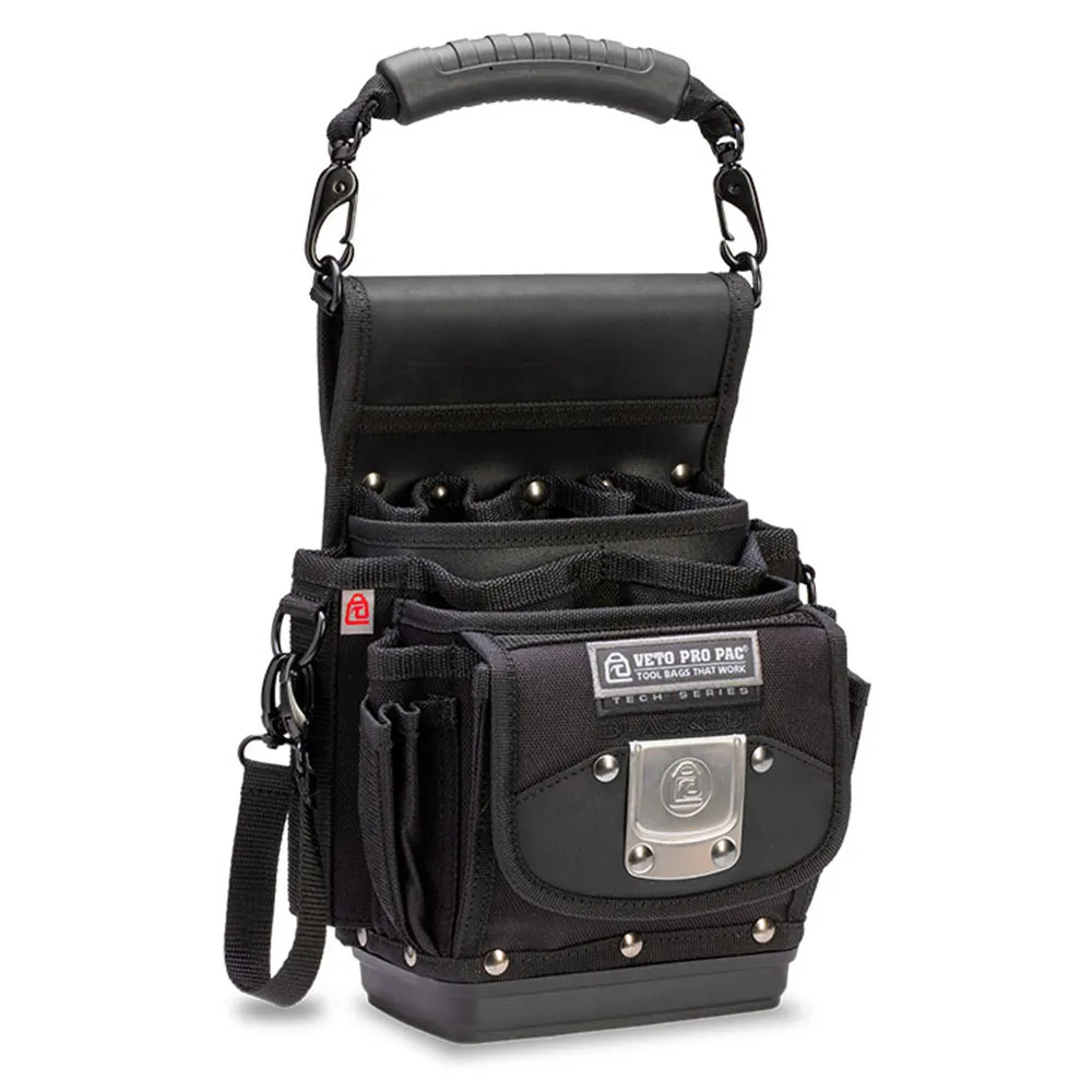 VETO Tool Pouch Black w/ Hard Base 4 Pockets VETOTP4BBLACK