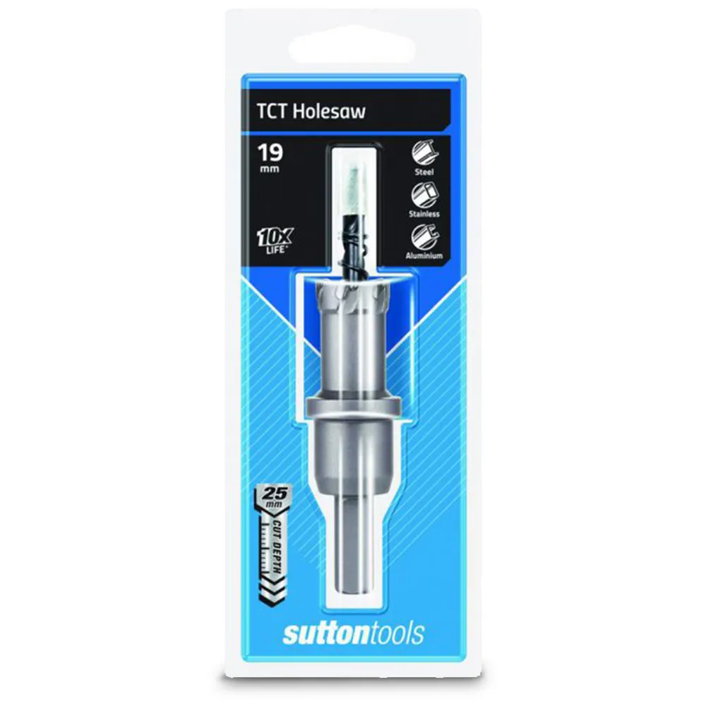 SUTTON 19 x 25mm TCT Holesaw for Metal