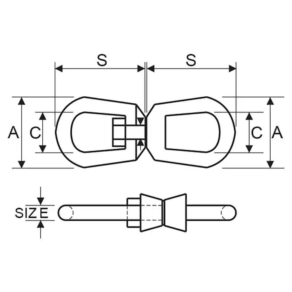 ITM 6mm Commercial Chain Electric Swivel Galvanised TM9252-01060