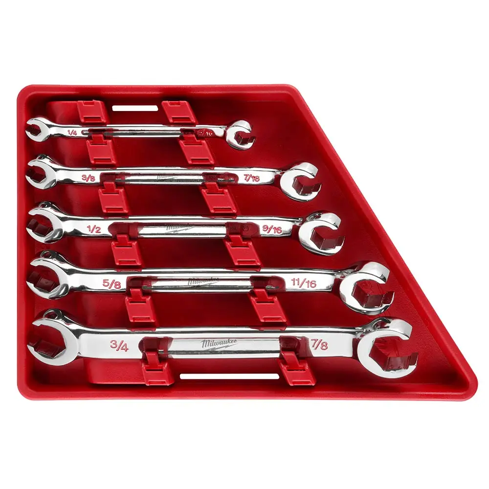 MILWAUKEE SAE Double End Flare Nut Wrench Set - 5 Piece 48229470