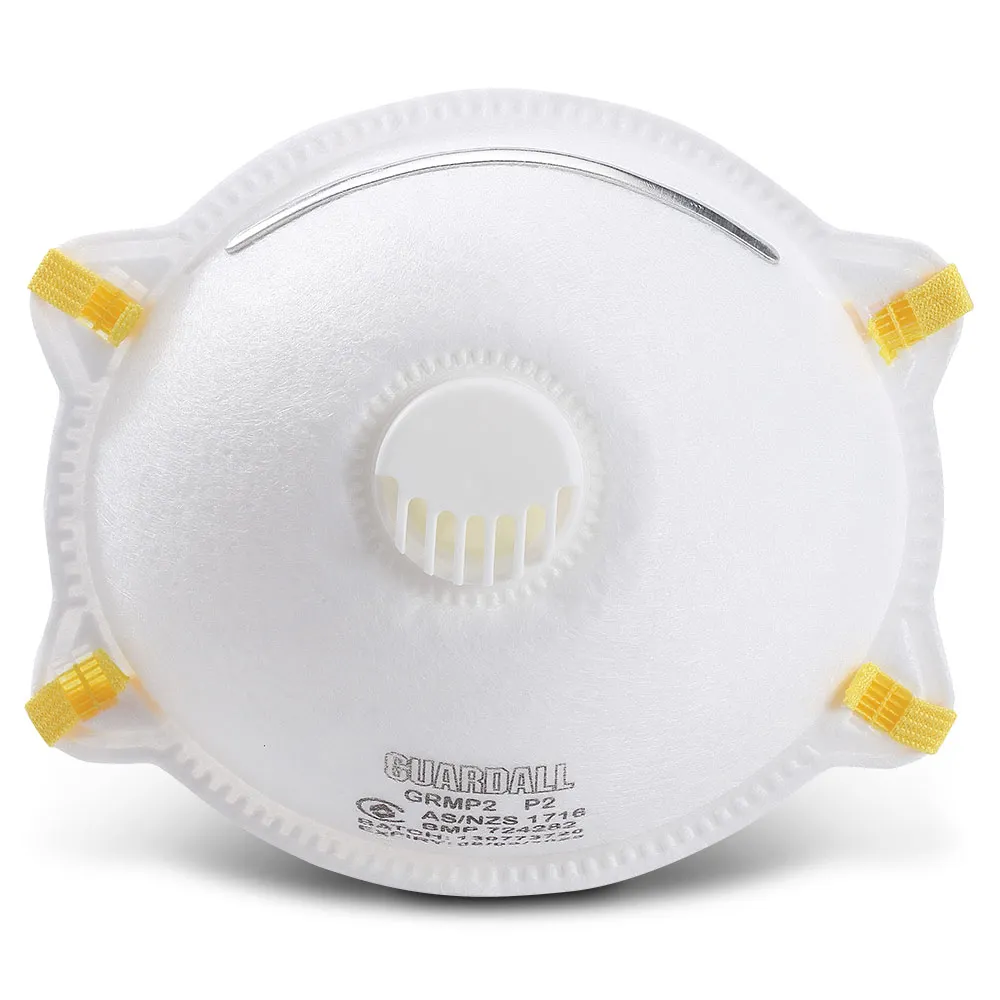 GUARDALL Disposable Respirator P2 w. Valve - 10 Pack GRMP2B10