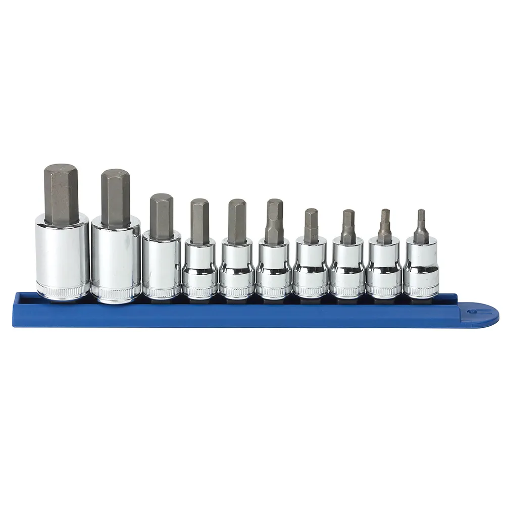GEARWRENCH 10 pcs 3/8inch and 1/2inch Drive Metric Hex Bit Socket Set 80578