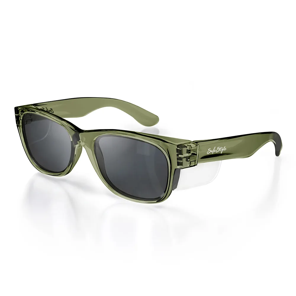 SAFESTYLE Classics Safety Spectacles Polarised UV400 - Green Frame CGRP100