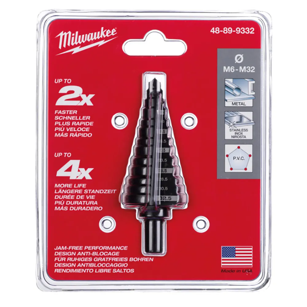 MILWAUKEE M6-M32 13-Step HSS Step Drill 48899332